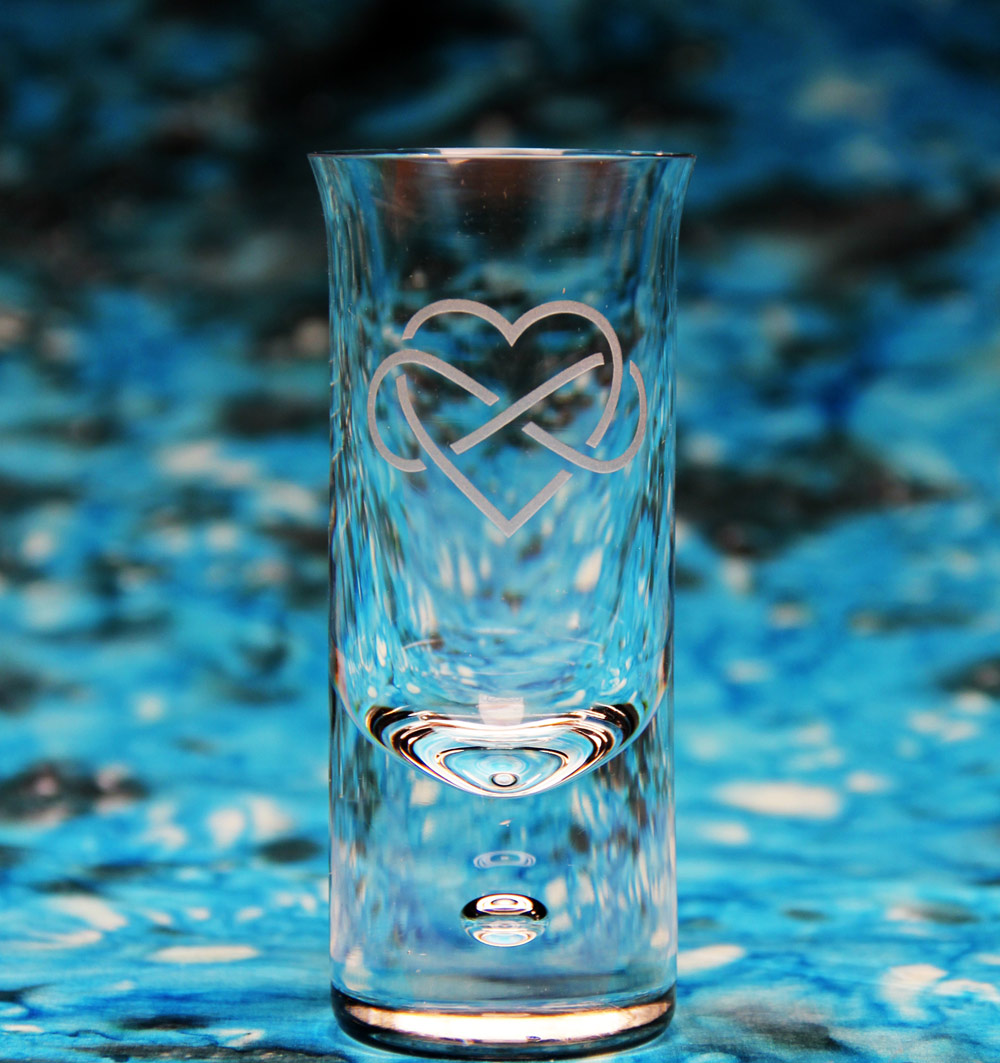 Celtic Heart Shot Glass -  - Glass Etching Supplies Superstore