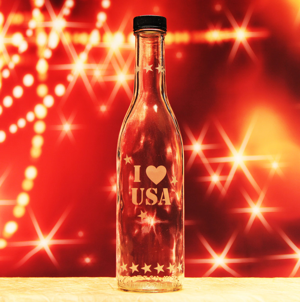 I Love USA Bottle