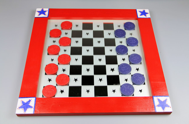 Patriotic Checkerboard Set - Etchworld.com - Glass Etching Supplies ...