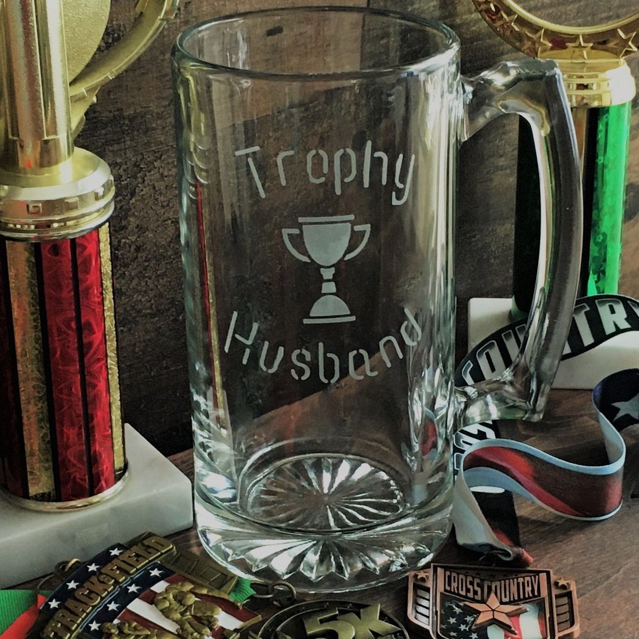 Wine glass and beer glass, Heartfelt glass