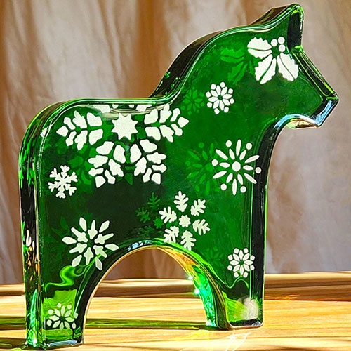 Winter Dala Horse