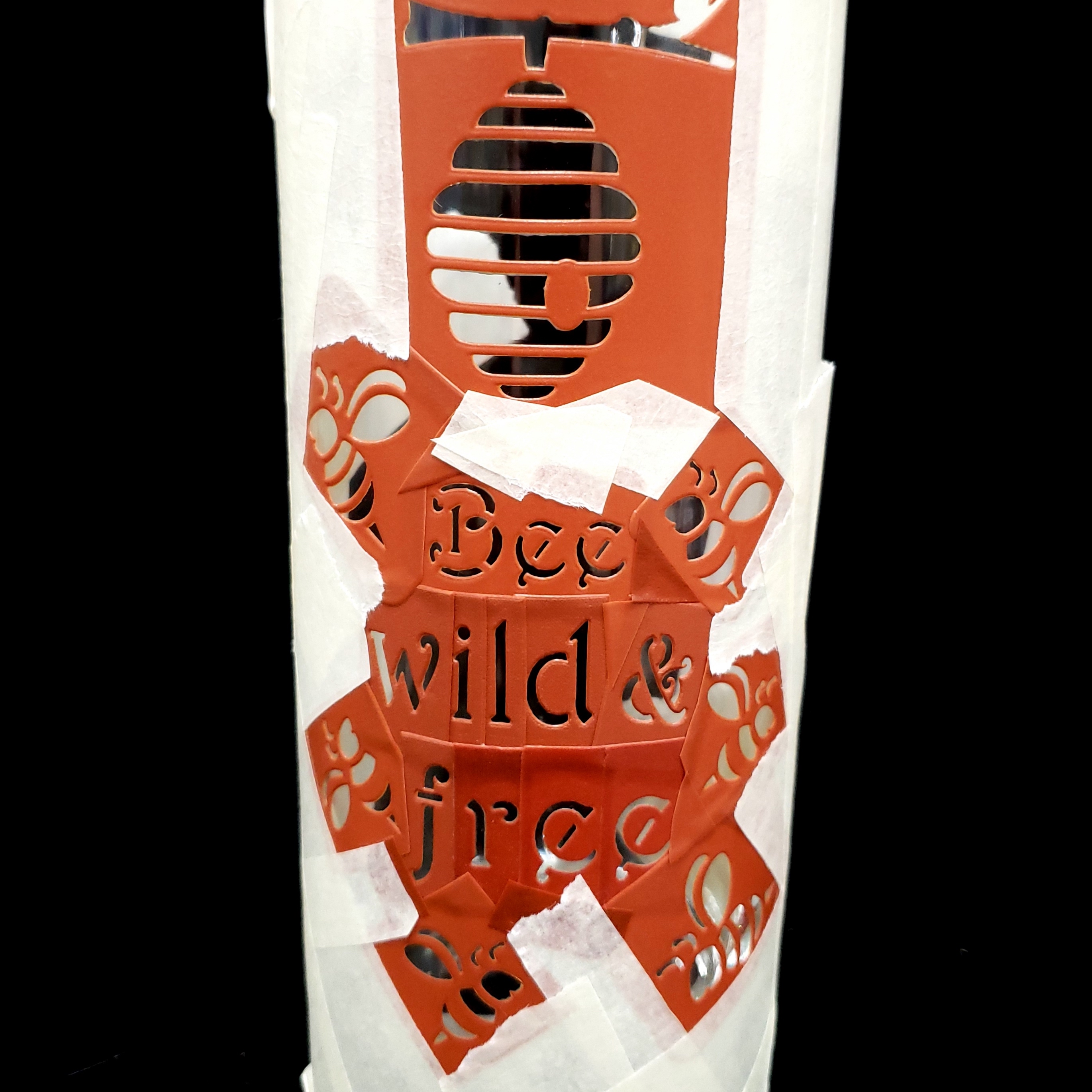 Bee Wild And Free Drinking Glass