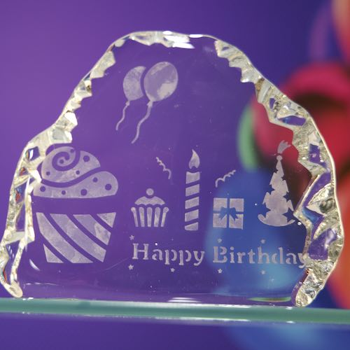 Glass Etching: Birthday Decor