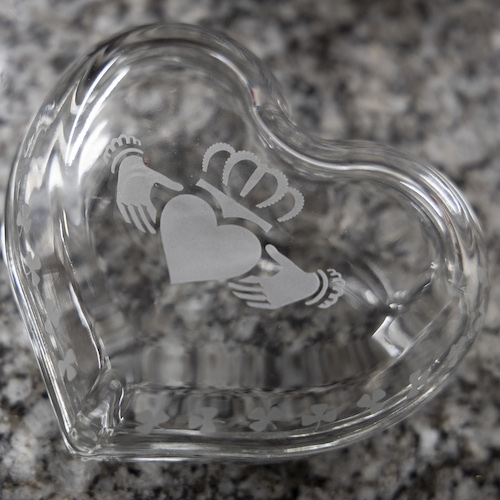 Heart Claddagh Jewelry Box