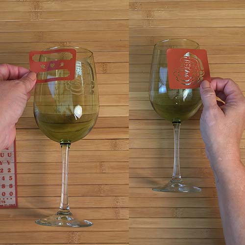 Naughty or Nice Wine Glass