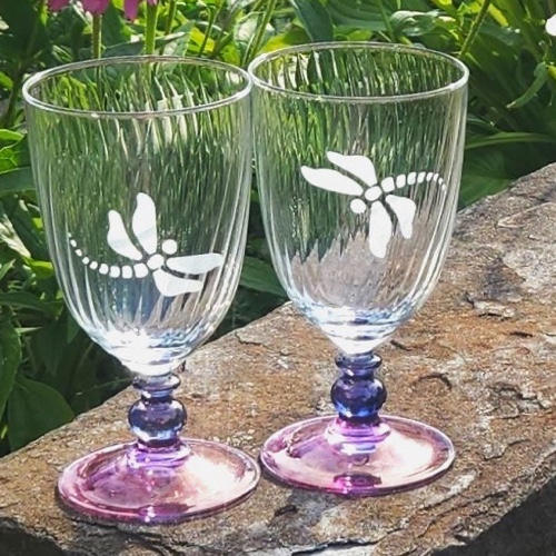 Dragonfly Goblets