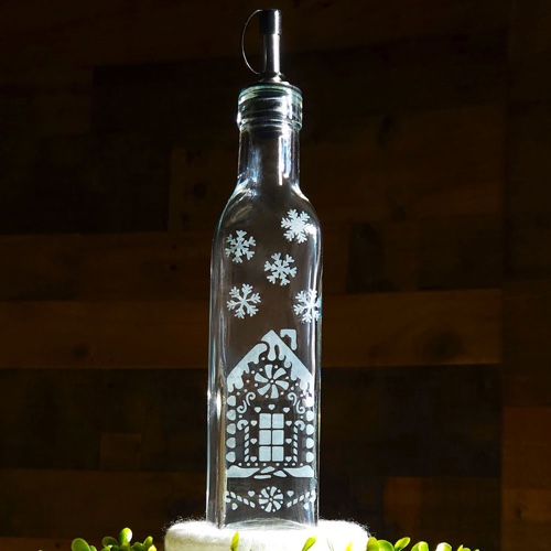 Gingerbread House Oil Bottle