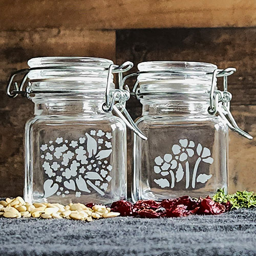 Petite Floral Storage & Favor Jars