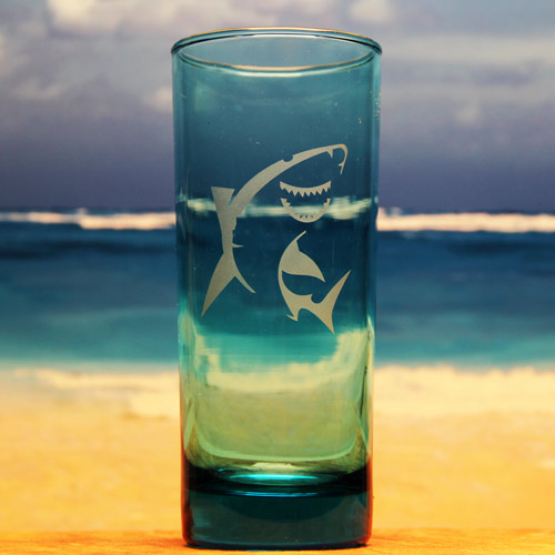 Shark Water Glass