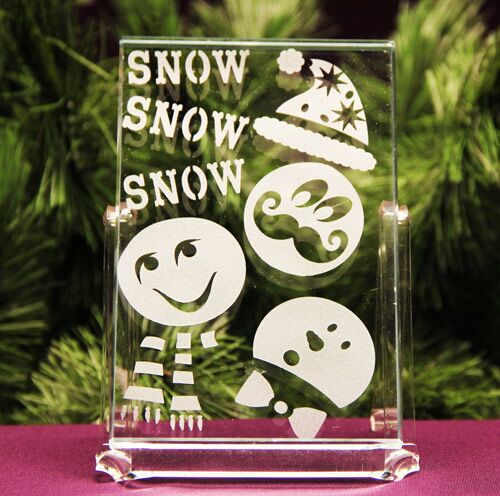 Stemless Snowman Glass -  - Glass Etching Supplies Superstore