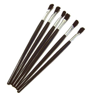 6 Pack 1/4 Brushes -  - Glass Etching Supplies Superstore