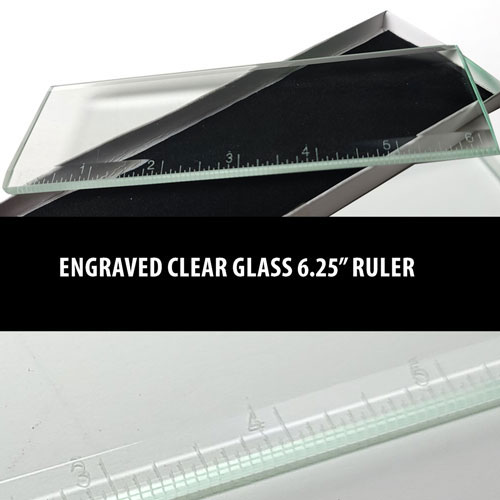 Clear-2x6 Bevel Glass RULER