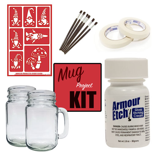 Mason Jar Mug 16 oz -  - Glass Etching Supplies Superstore